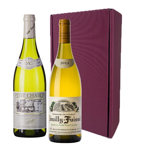 Send Burgundy Duo Wine Gift Box Online
